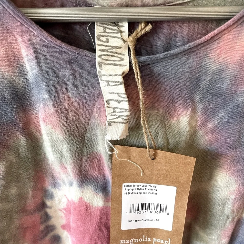 Magnolia Pearl “Love” Tie Dye Appliqué Dylan tee - Picture 6 of 8